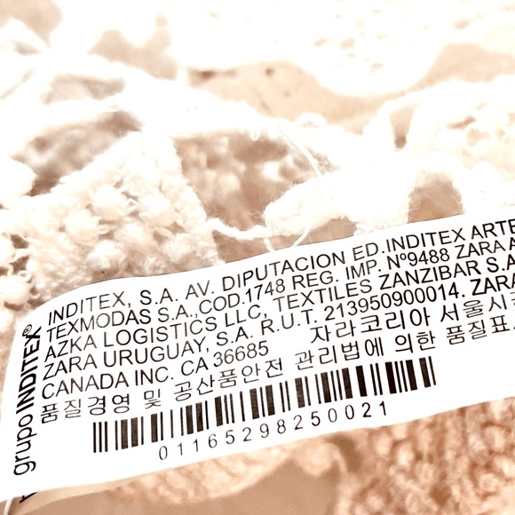 Zara Trafaluc Hand Crochet Lace Tank |Scalloped Hem |Unlined |White Cotton |Sz S - Picture 11 of 13